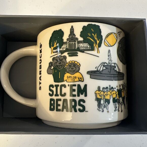 Starbucks BAYLOR University Been There Series Campus Collection 14 oz mug NEW - Picture 2 of 9